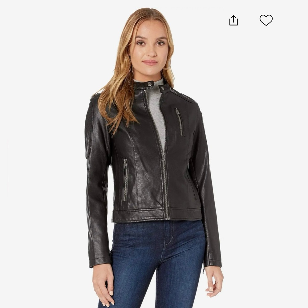 Levi’s Women's Faux Leather Moto Jacket - Black XS
